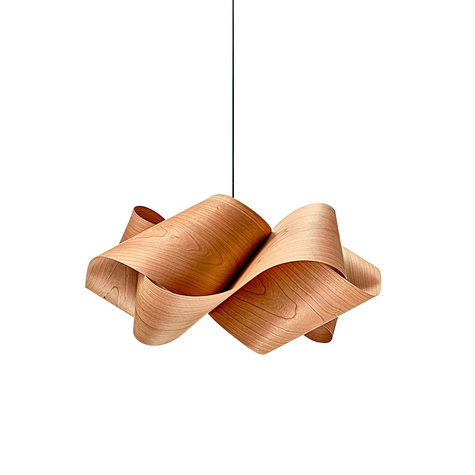 Elara Wood Grain Pendant Lamp for Dining Room Ambient Lighting