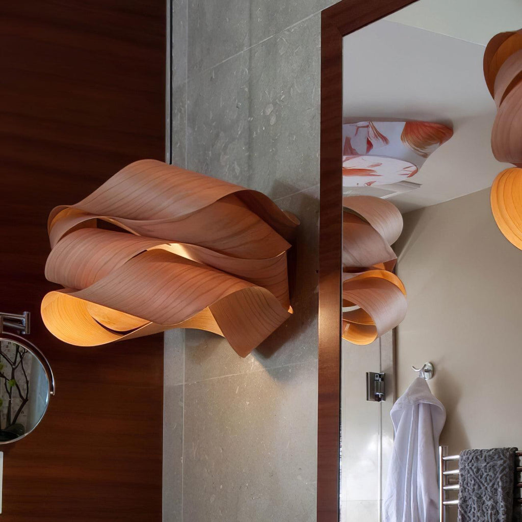 Elara Wood Grain Pendant Lamp for Dining Room Ambient Lighting