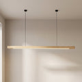 Havenline Linear Pendant Lamp In Solid Wood For Kitchens