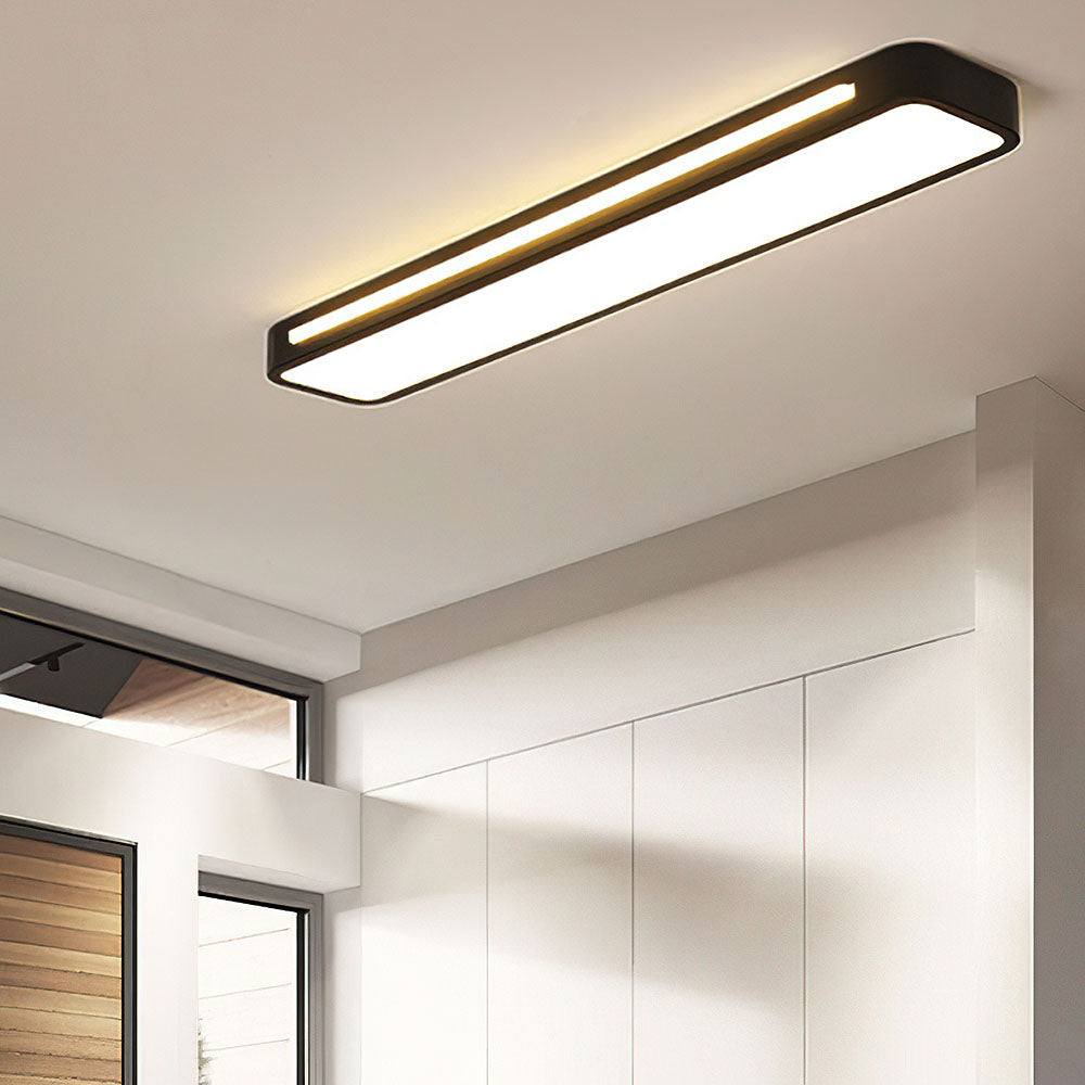 Hosszú LED mennyezeti lámpa | Minimalista fekete vagy fehér kivitel