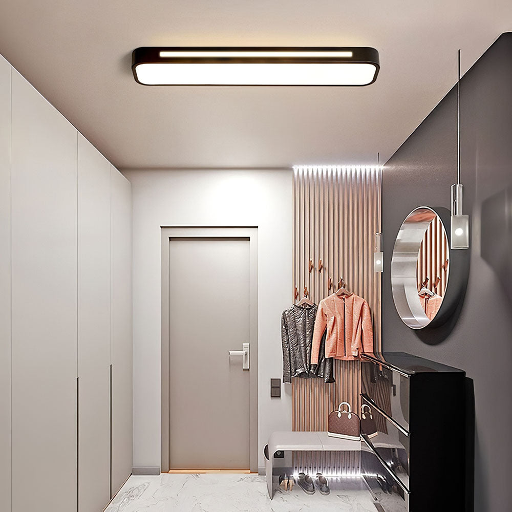 Hosszú LED mennyezeti lámpa | Minimalista fekete vagy fehér kivitel