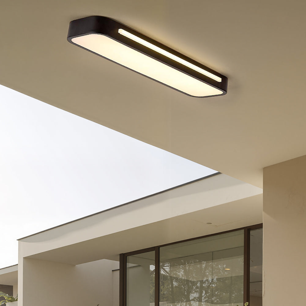 Hosszú LED mennyezeti lámpa | Minimalista fekete vagy fehér kivitel