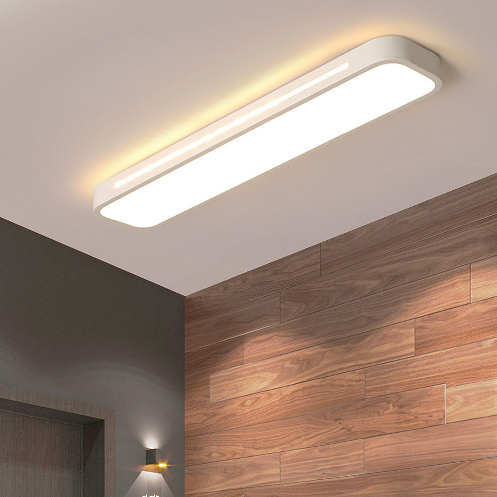 Hosszú LED mennyezeti lámpa | Minimalista fekete vagy fehér kivitel