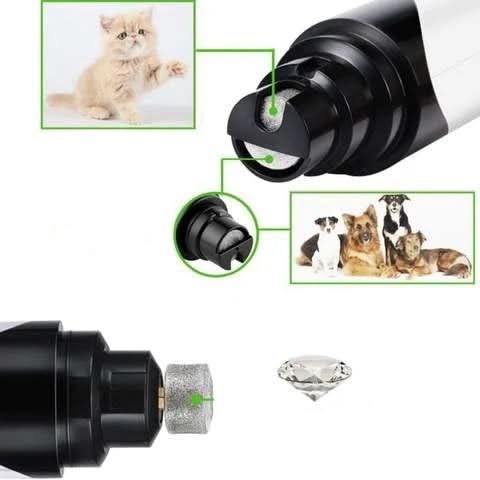 PawEase Lite Meuleuse Électrique Silencieuse Pour Ongles De Chiens Et Chats Douce Et Sûre