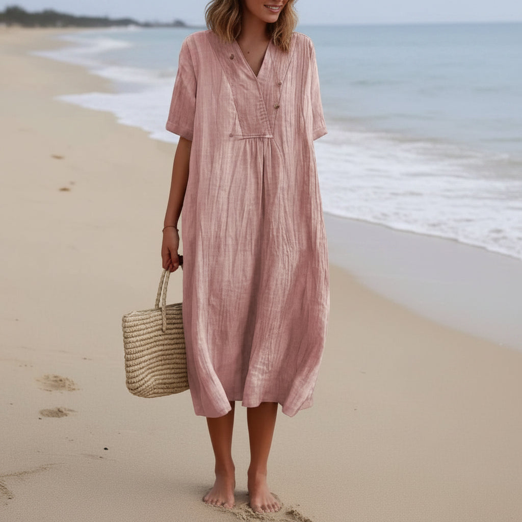 Lehké letní šaty ELOVIA pro každodenní elegantní styl