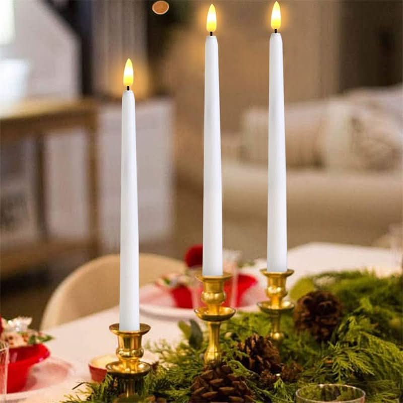 AuroraGlow LED Telys Flammefritt Sikkert Lys for Romantiske Middager