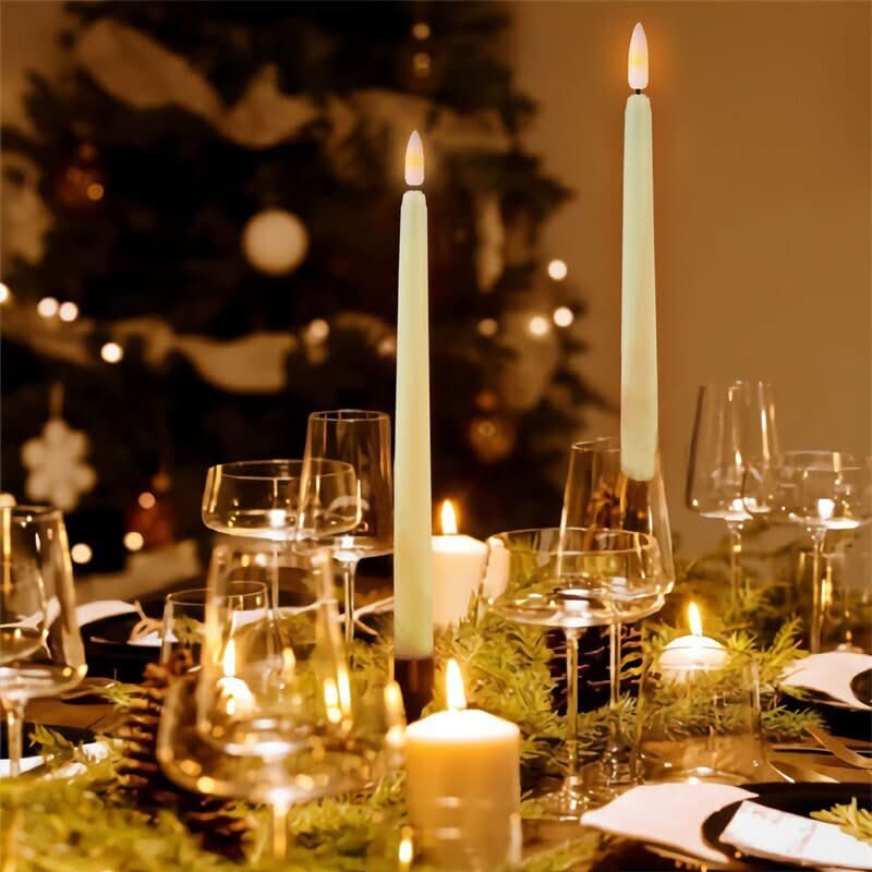 AuroraGlow LED Telys Flammefritt Sikkert Lys for Romantiske Middager
