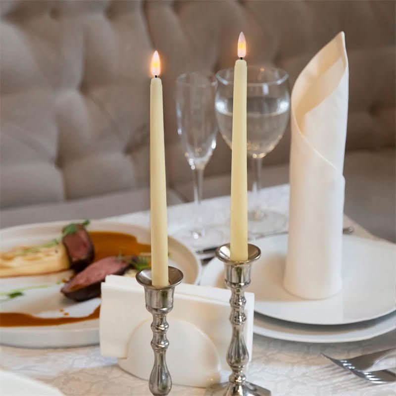 AuroraGlow LED Telys Flammefritt Sikkert Lys for Romantiske Middager