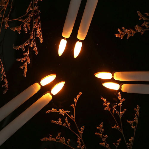 AuroraGlow LED-stearinljus utan låga Säker glöd för romantiska middagar