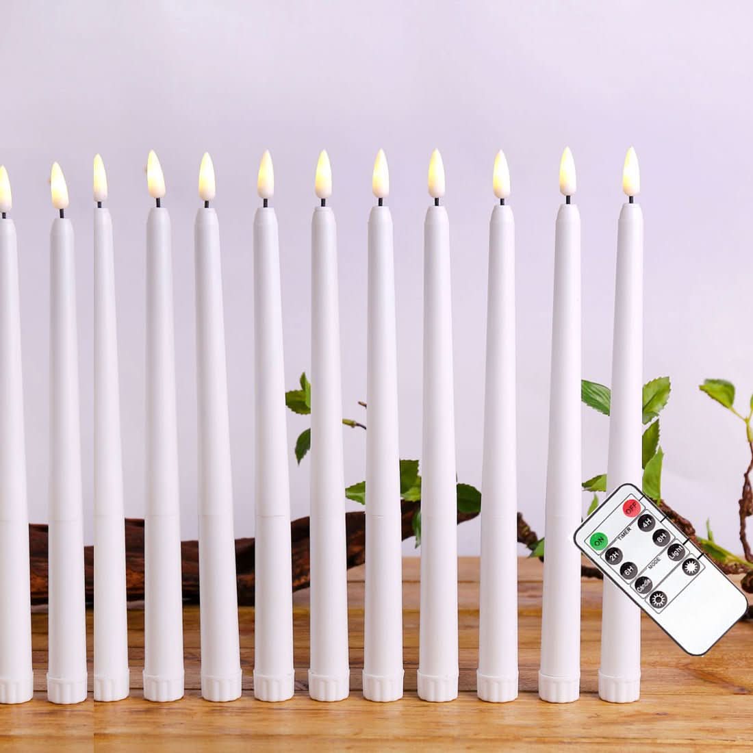 AuroraGlow LED Telys Flammefritt Sikkert Lys for Romantiske Middager