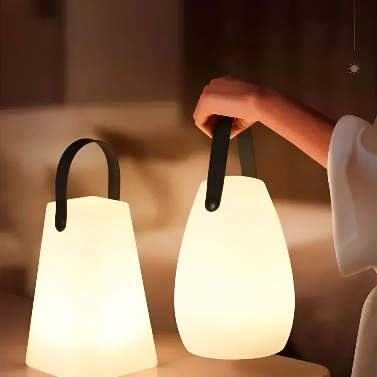 RADIANTA bordlampe trådløs LED med 16 farver stemningsbelysning