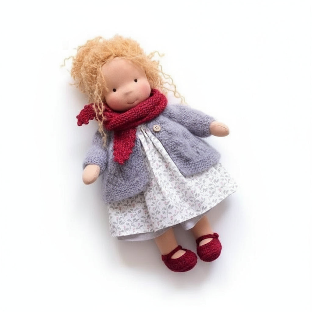Lyra Handmade Waldorf Doll Cotton For Creative Play And Imaginative Kids Gift