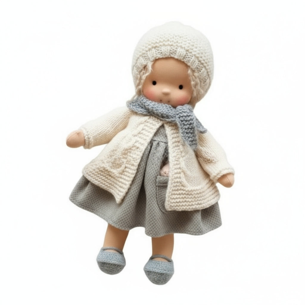 Lyra Handmade Waldorf Doll Cotton For Creative Play And Imaginative Kids Gift