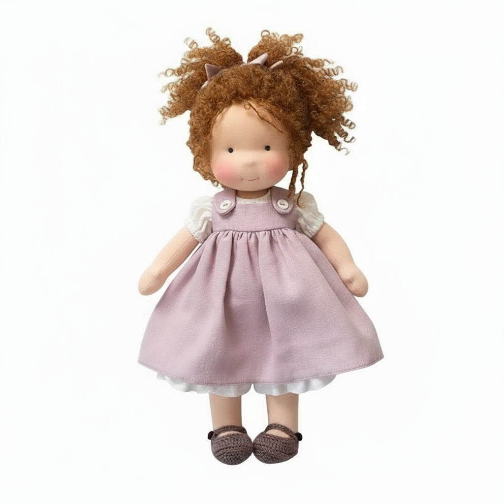 Lyra Handmade Waldorf Doll Cotton For Creative Play And Imaginative Kids Gift