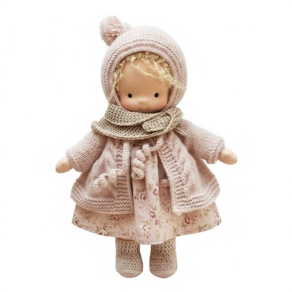 Lyra Handmade Waldorf Doll Cotton For Creative Play And Imaginative Kids Gift