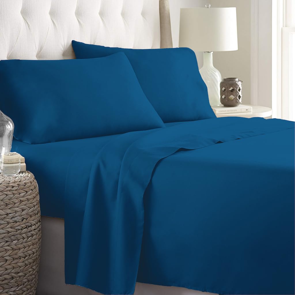 Luxurious Queen Bedding Set | Cooling Polyester Fabric for Ultimate Comfort | 4-Piece Collection for Relaxed Sleep 2