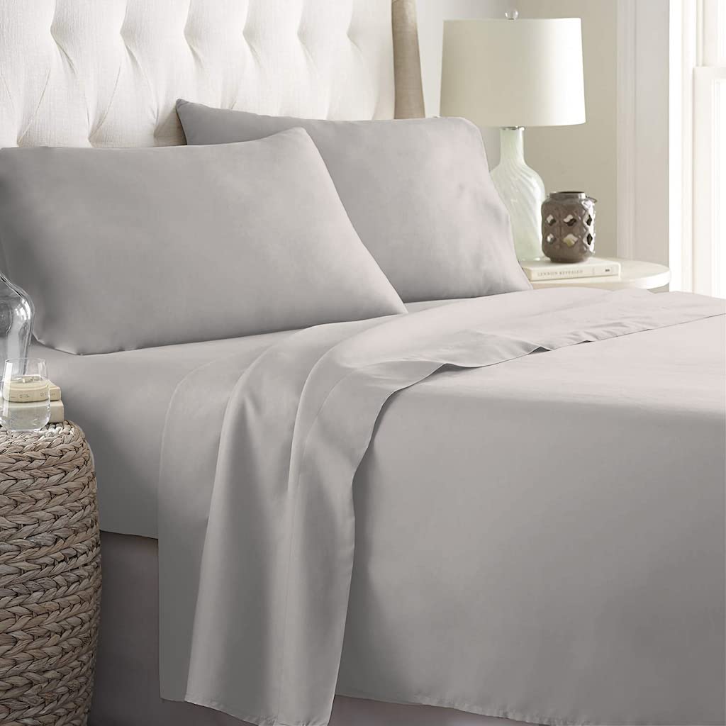 Luxurious Queen Bedding Set | Cooling Polyester Fabric for Ultimate Comfort | 4-Piece Collection for Relaxed Sleep 6