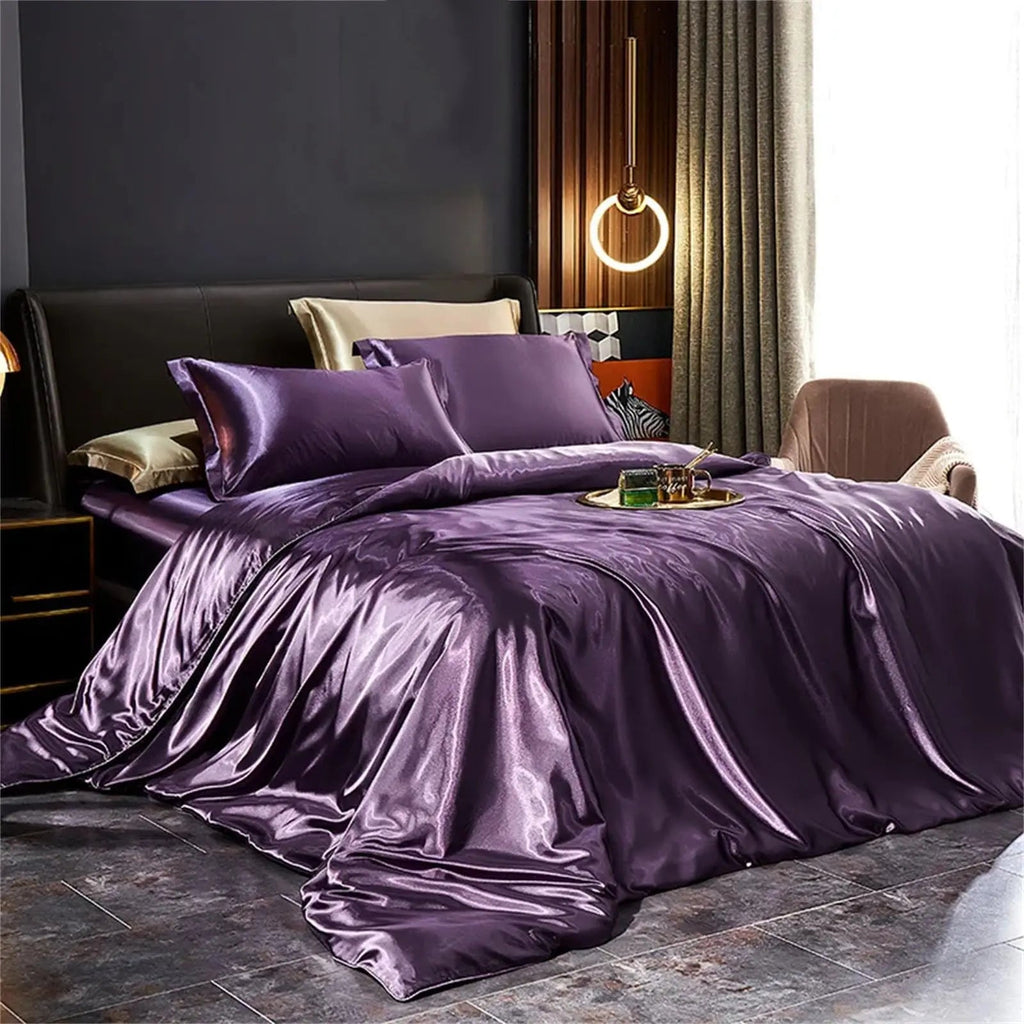 Luxury Mulberry Silk Bedding Set | 4-Piece Duvet Covers & Pillowcases for Ultimate Comfort 5