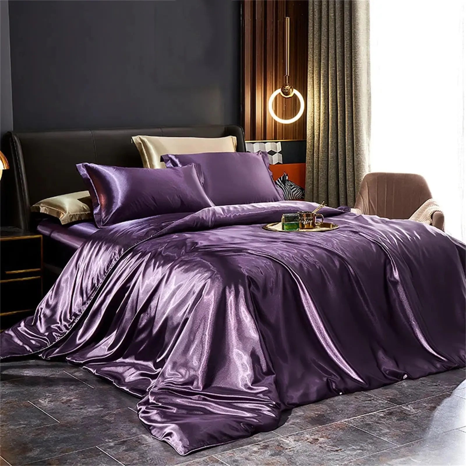 Luxury Mulberry Silk Bedding Set | 4-Piece Duvet Covers & Pillowcases for Ultimate Comfort 5