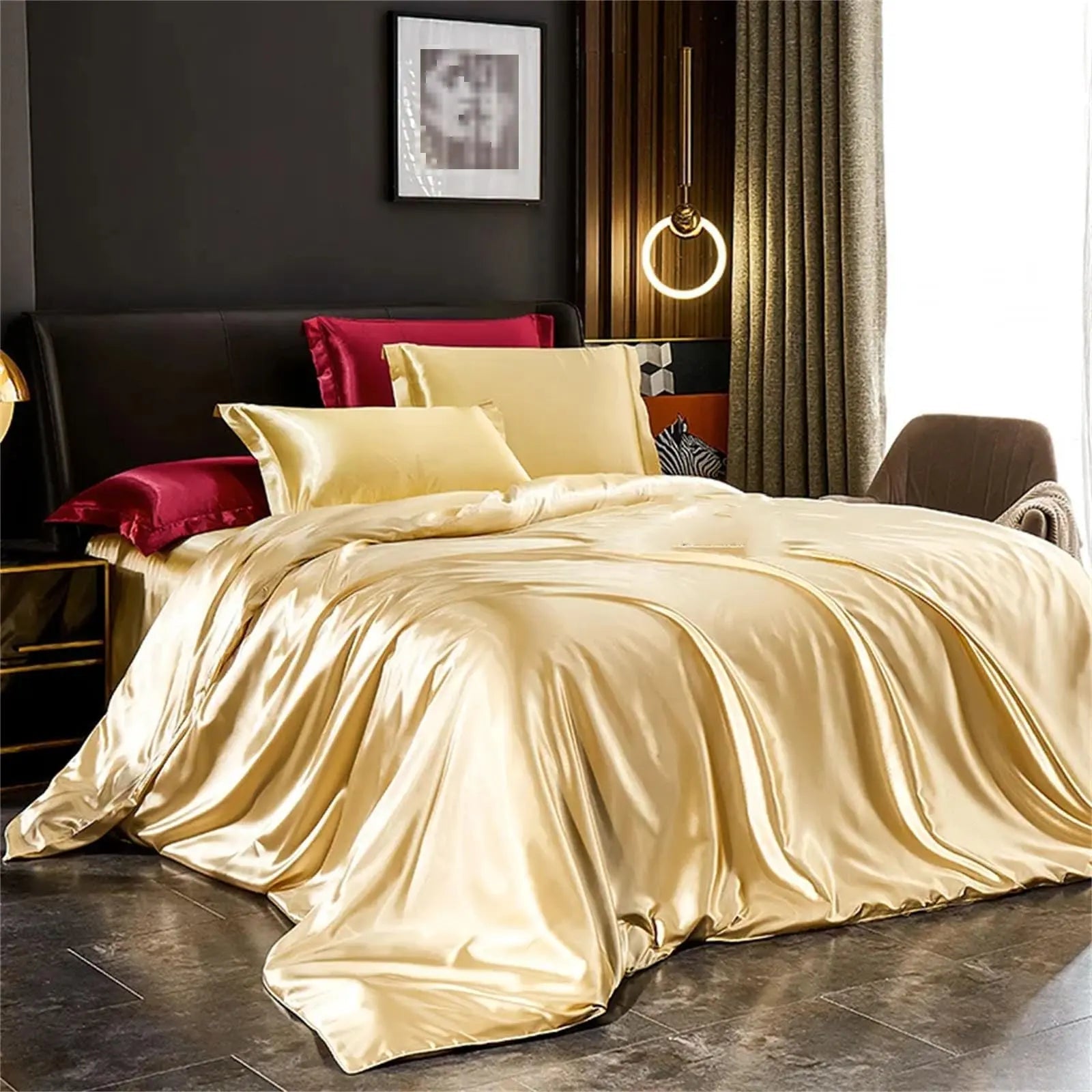 Luxury Mulberry Silk Bedding Set | 4-Piece Duvet Covers & Pillowcases for Ultimate Comfort 9