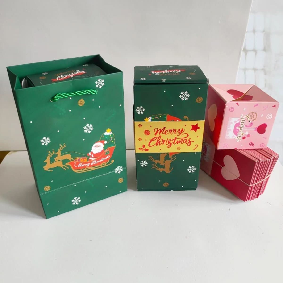 AmorBox Caixa de Memórias Pop-up Artesanal Presente de Recordação para Casais