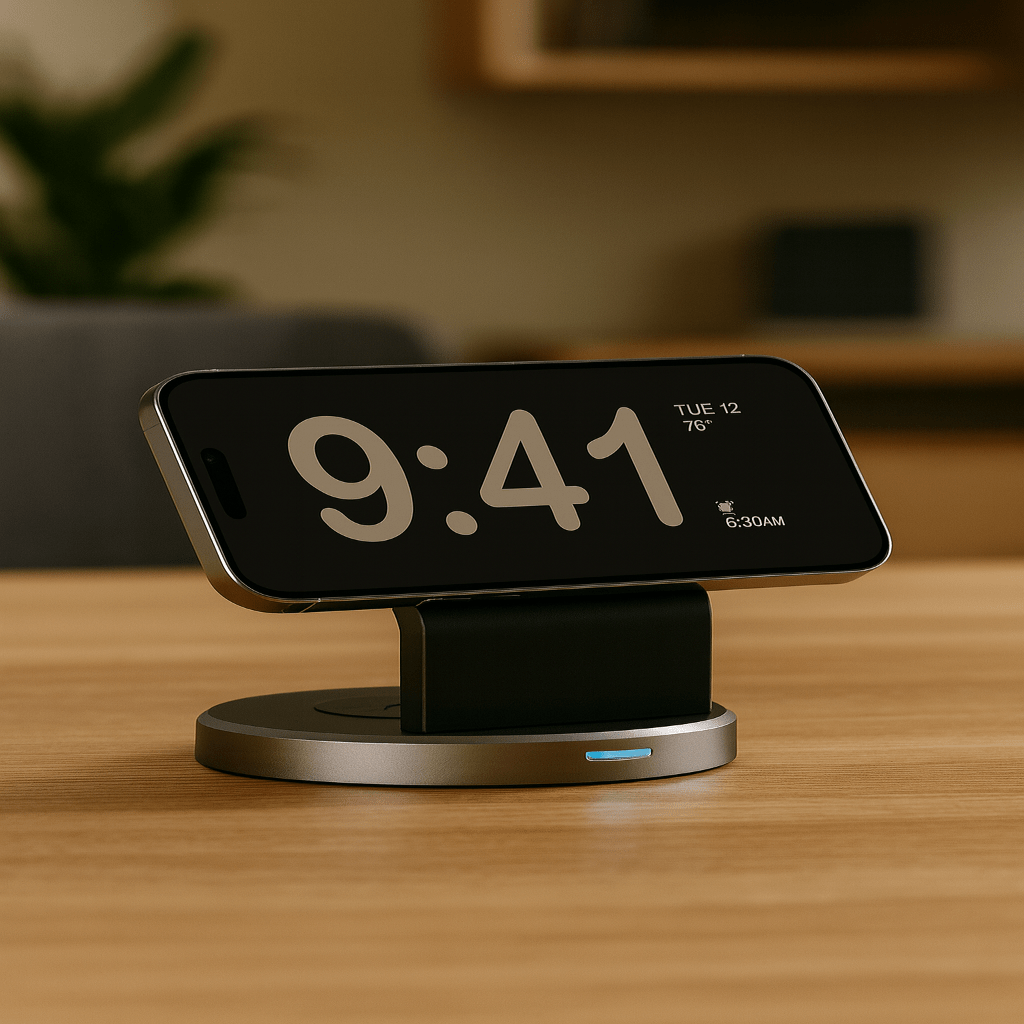 TriNova Dock 3-i-1 magnetisk ladestasjon for iPhone, Apple Watch og AirPods