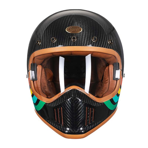 AeroLux Carbon Fiber Full Face Motorcycle Helmet Series