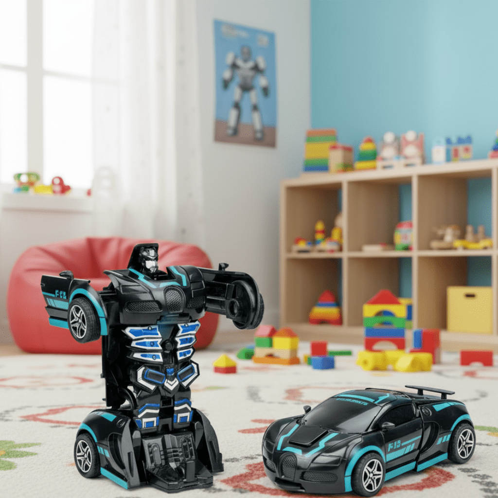 RoboNova Transformable Robot Sports Car For Kids 2 In 1 STEM Toy