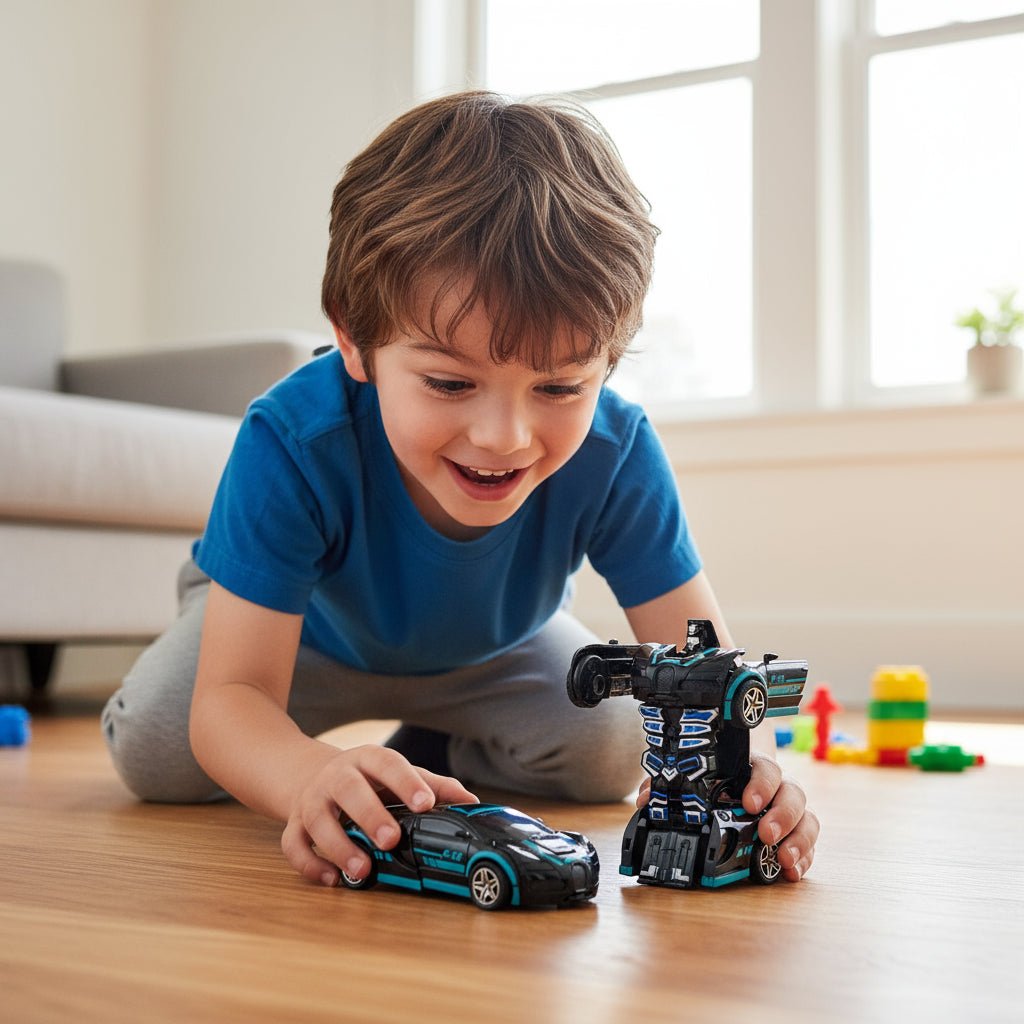 RoboNova Transformable Robot Sports Car For Kids 2 In 1 STEM Toy