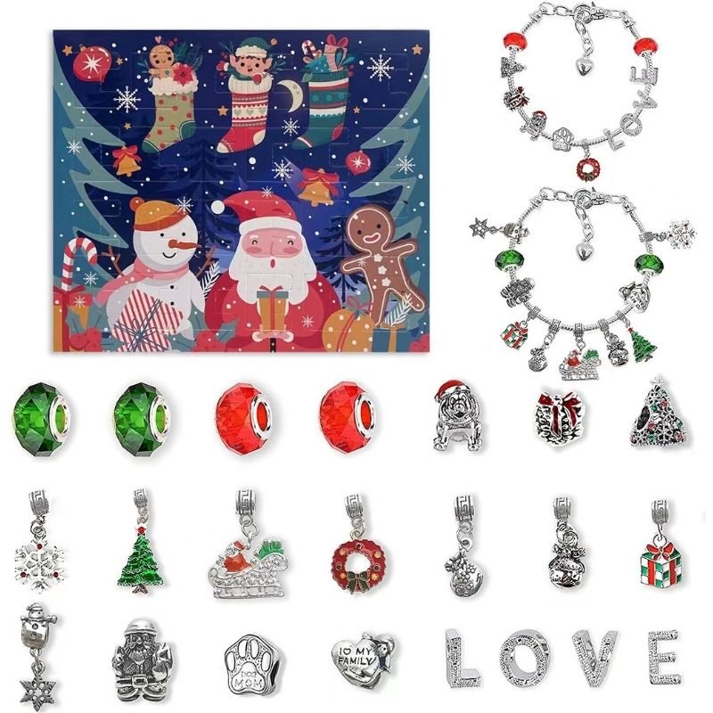 LumaCraft Julearmbånd Adventskalender 24 Dage med Kreativ Sjov for Børn