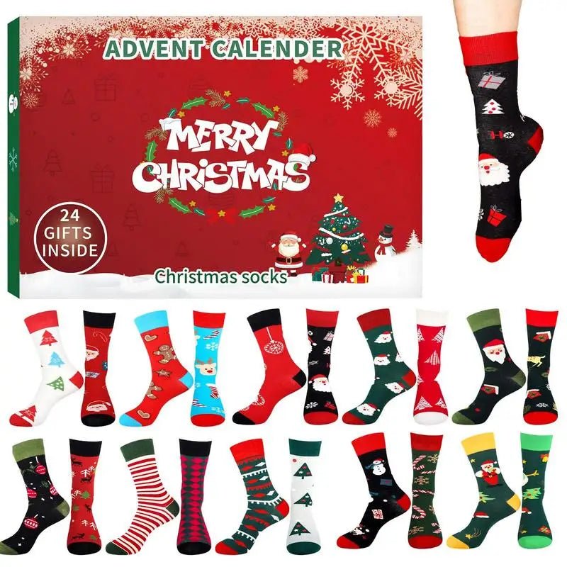 Ponožky CozySteps 2025 adventní kalendář pro dospělé 24 dní vánočního tepla