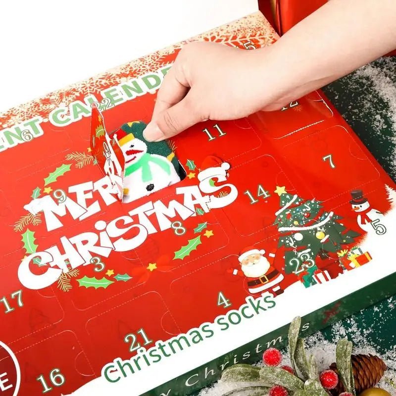Ponožky CozySteps 2025 adventní kalendář pro dospělé 24 dní vánočního tepla