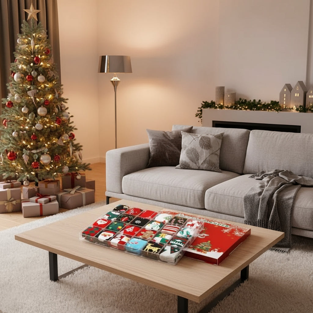 Ponožky CozySteps 2025 adventní kalendář pro dospělé 24 dní vánočního tepla