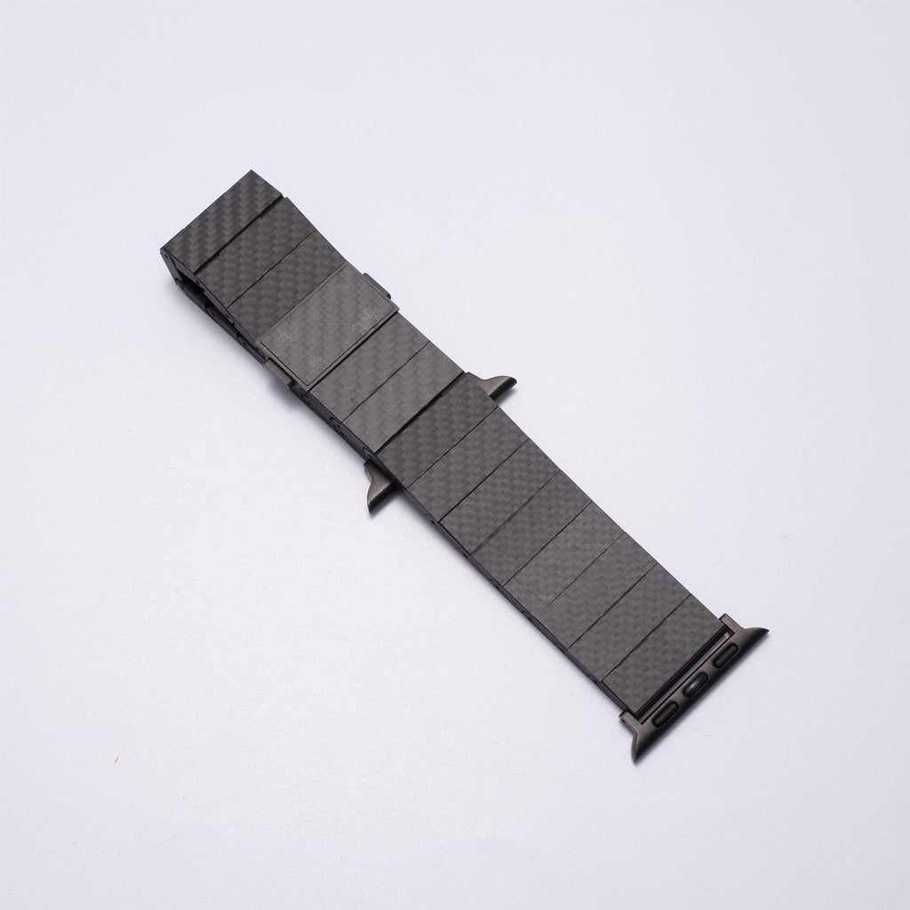 Erkekler için Apple Watch Karbon Fiber Kayış - Sportif ve Zarif Stil