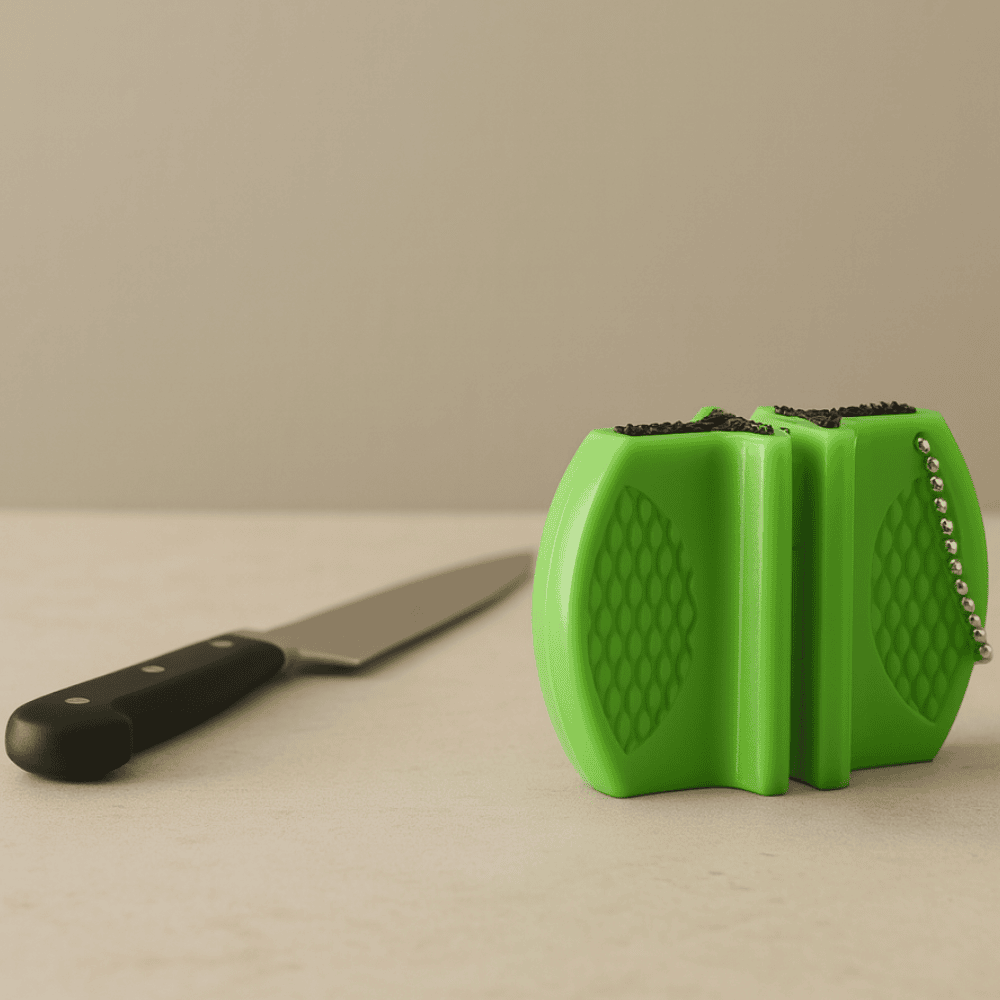 TrailPeak Compact Pocket Knife Sharpener Coarse And Fine Sharpening Outdoor Kitchen