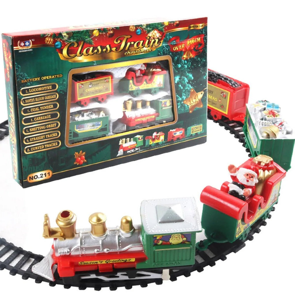 JollyRail Electric Christmas Tree Train For Families Lifelike Quick Assembly
