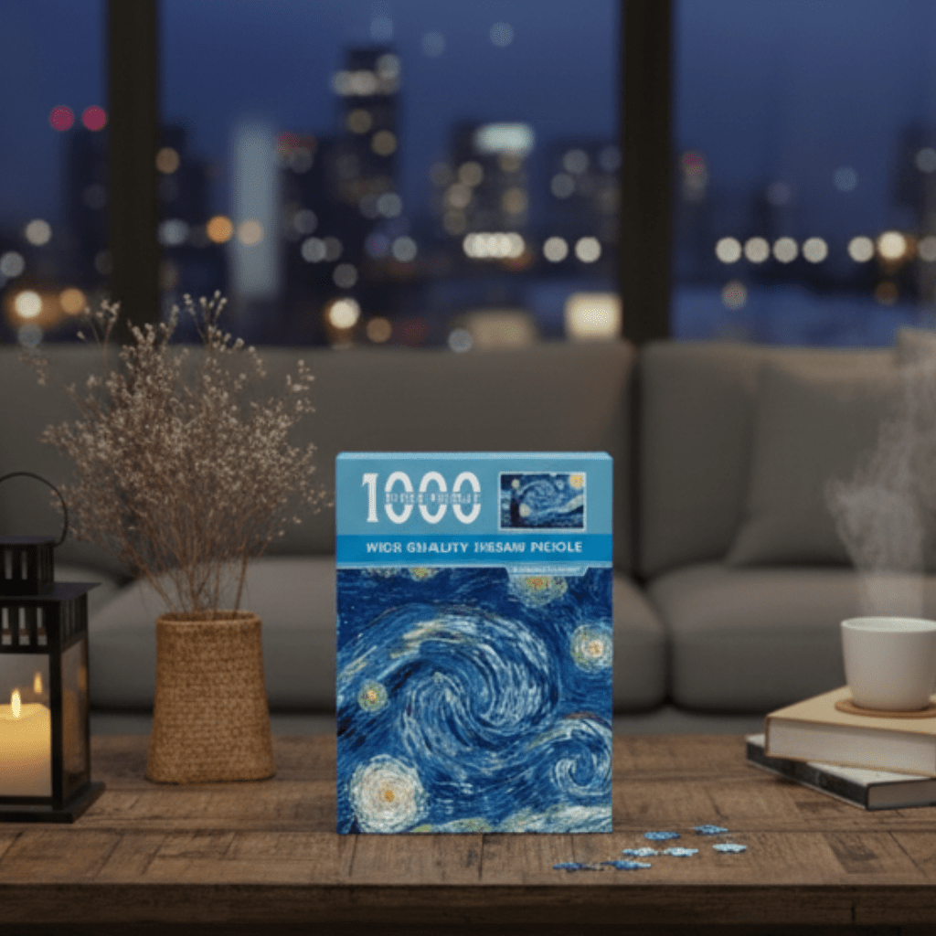LumaCraft Van Gogh 1000 Piece Compact Puzzle For Art Lovers Vibrant Colors