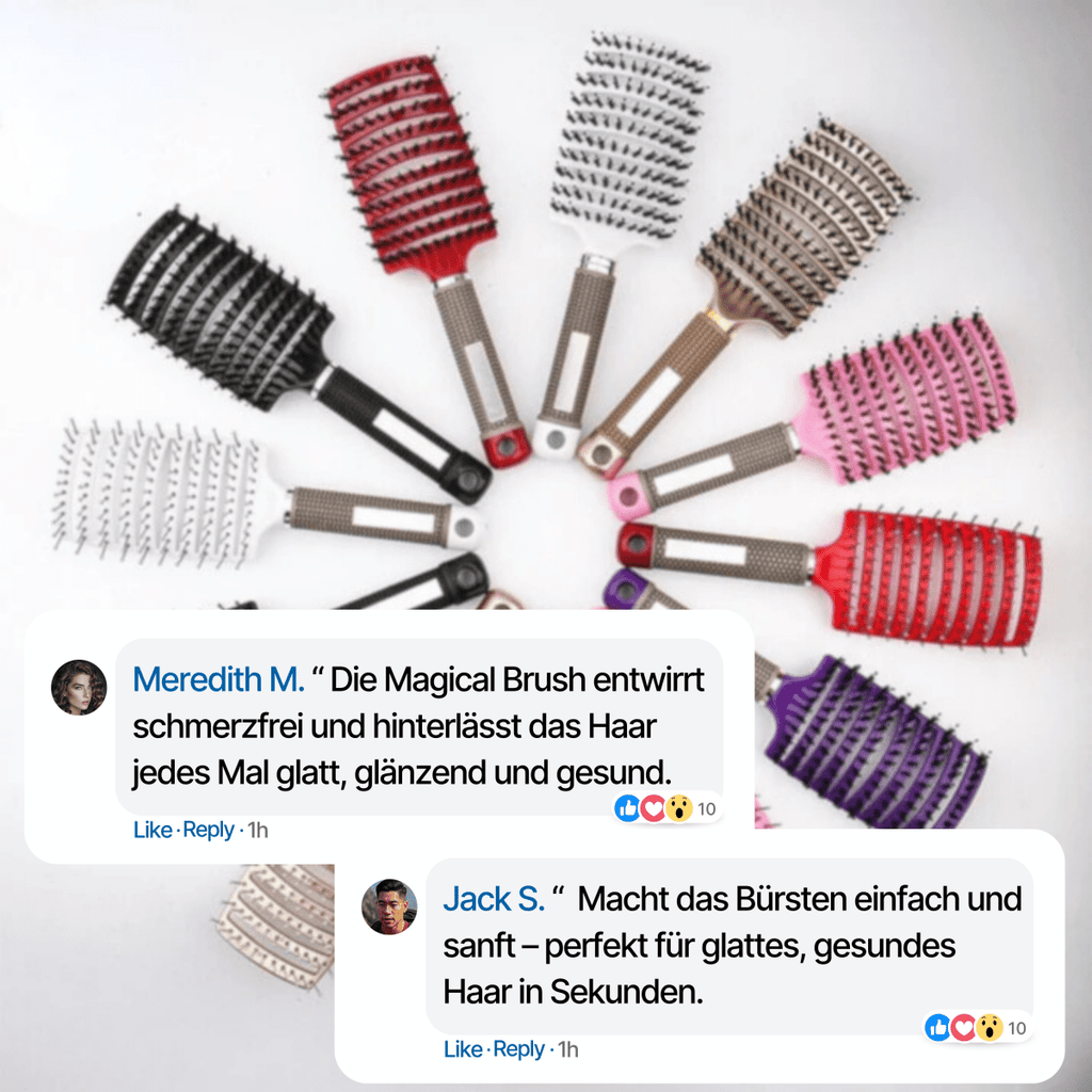 Enchanted Glide Detangler Hairbrush For Painless Detangling And Shiny Hair