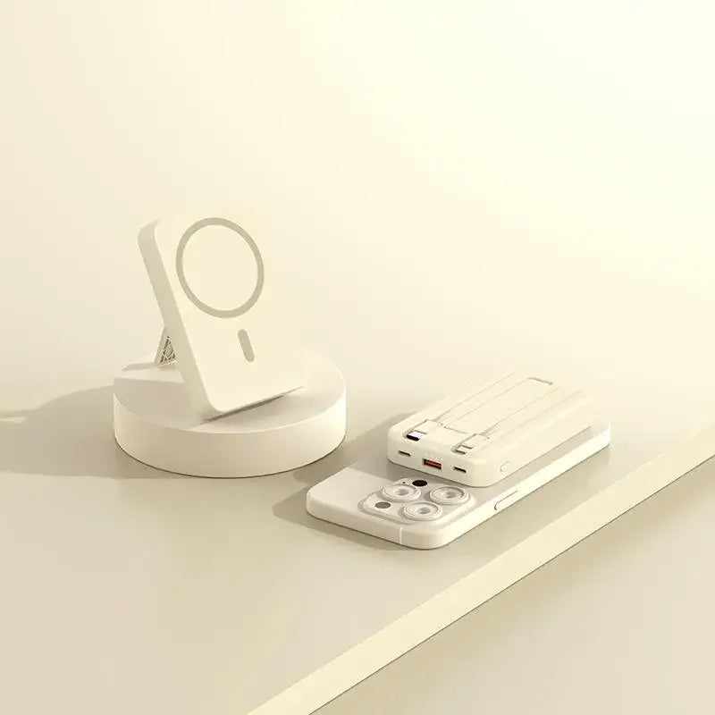 Power Bank With Magnetic Wireless Charging For On The Go