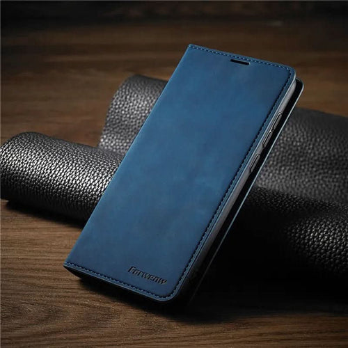 AeroGuard Magnetische Leder-Handyhülle mit optimalem iPhone-Schutz