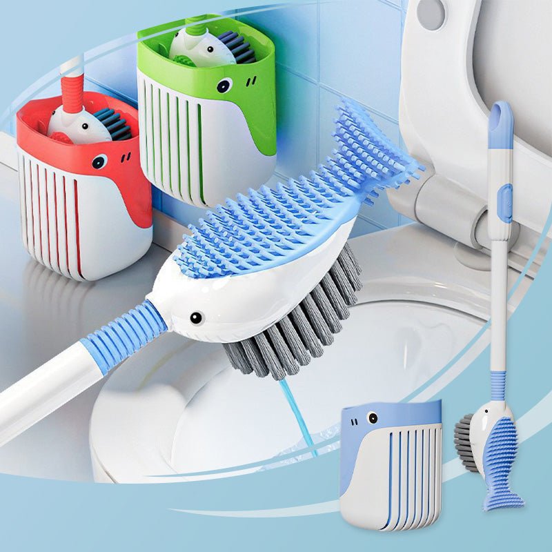 Spinclean Wall Mounted Toilet Brush With Silicone Head 360 Degree