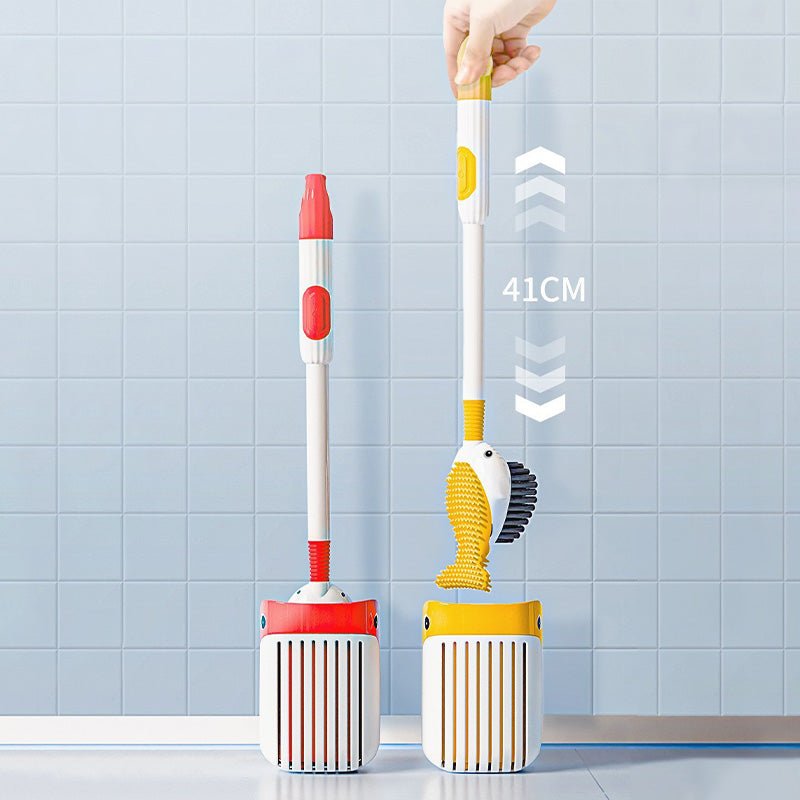 Spinclean Wall Mounted Toilet Brush With Silicone Head 360 Degree
