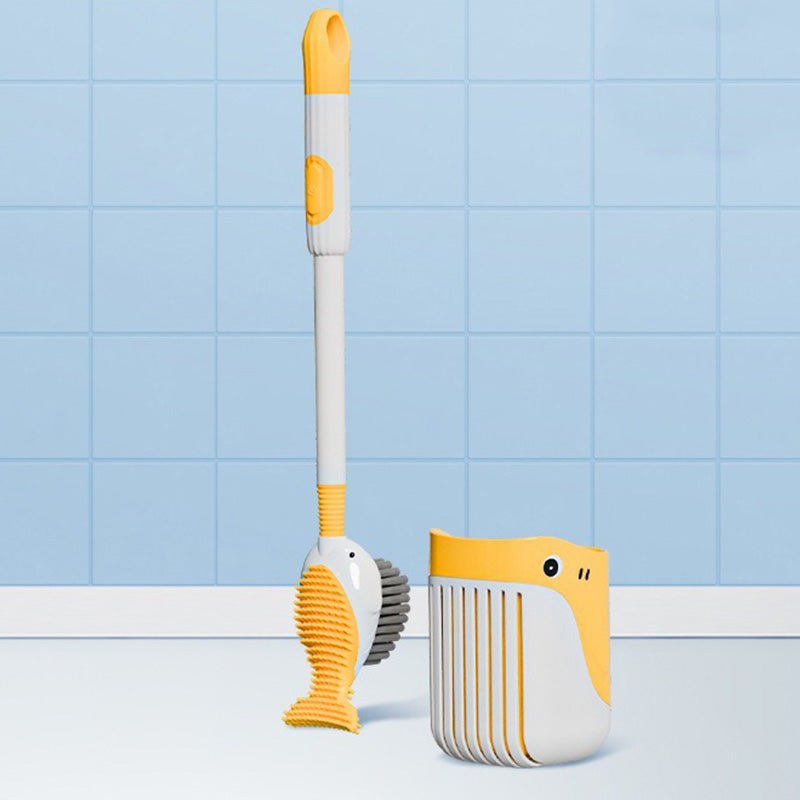 Spinclean Wall Mounted Toilet Brush With Silicone Head 360 Degree