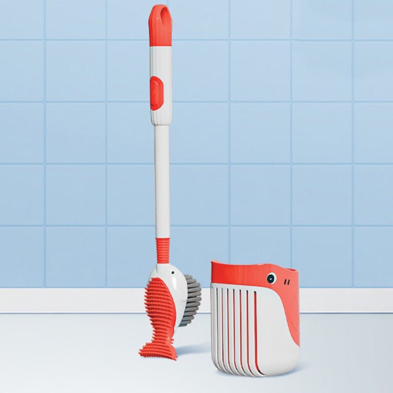 Spinclean Wall Mounted Toilet Brush With Silicone Head 360 Degree