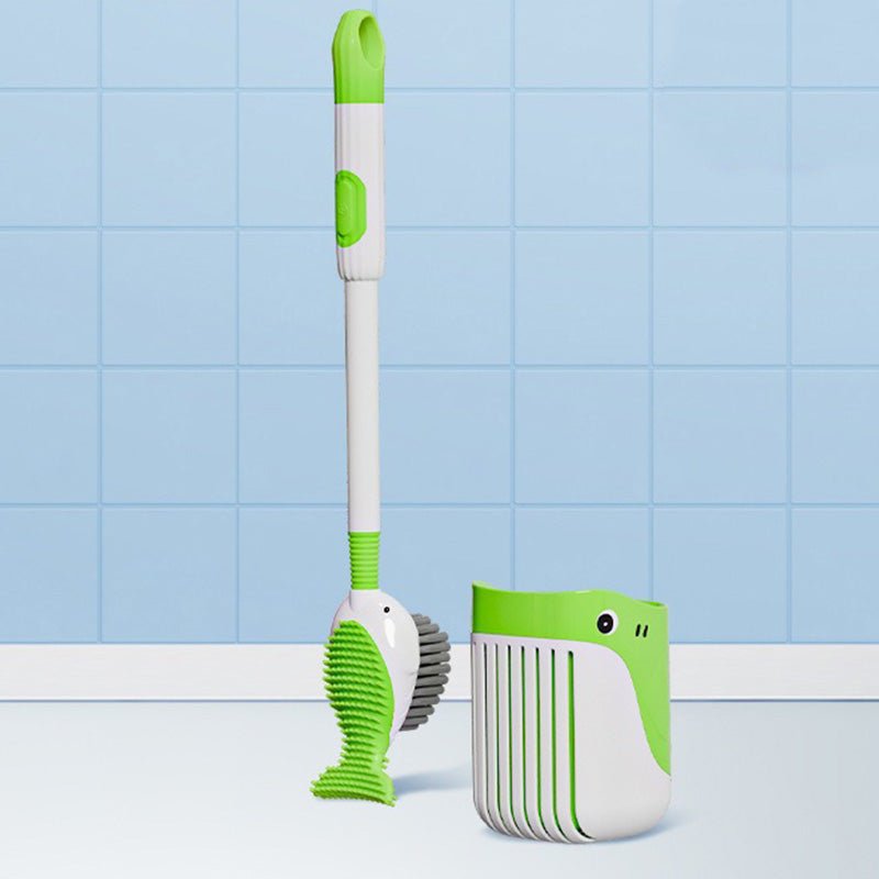 Spinclean Wall Mounted Toilet Brush With Silicone Head 360 Degree