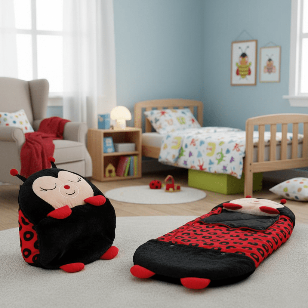 SnugglePals 2v1 spací pytel plyšový mazlíček pro děti pohodlný cestovní společník