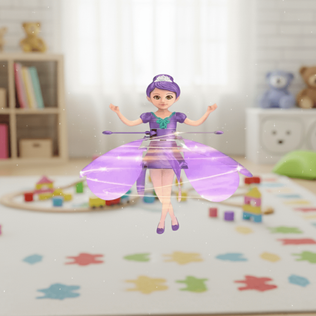 GlimmerWing Gesture Controlled Flying Toy With Glowing Lights For Kids