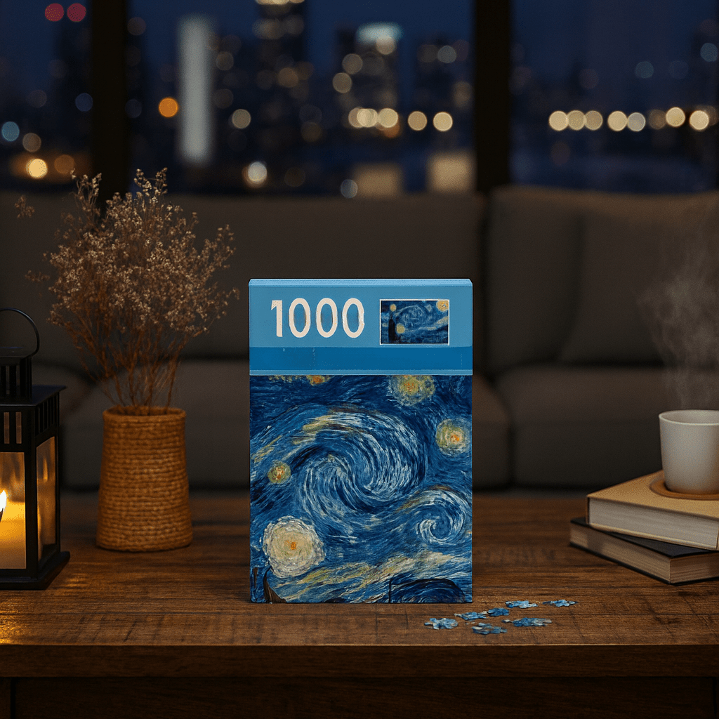 LumaCraft Van Gogh 1000 Piece Compact Puzzle For Art Lovers Vibrant Colors