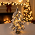 FrostNook Mini LED Christmas Tree 45cm Frosty Snow Effect For Small Spaces