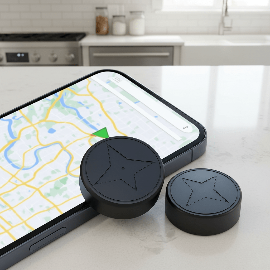 Magnetischer GPS-Tracker Echtzeit-Ortung für Wertgegenstände Schlüssel Taschen Fahrräder
